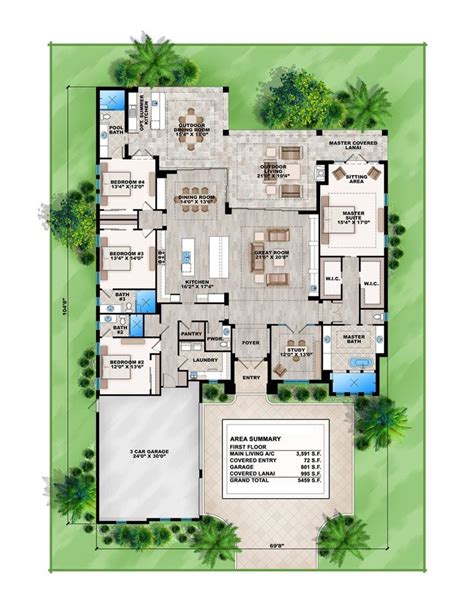 Pin on 4 br house plans