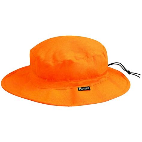 Boonie Hat, Blaze Orange Breathable Liner One Size Outdoor Waterproof ...