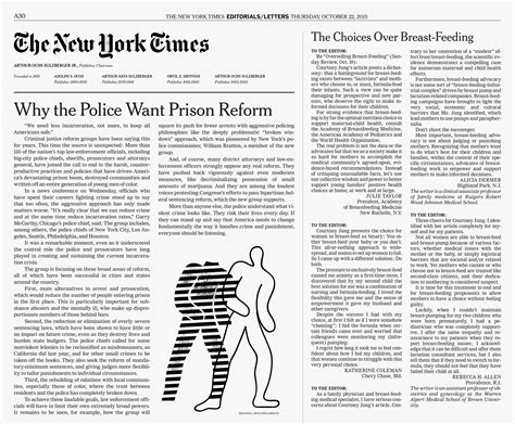 Work - The New York Times - Prison Reform