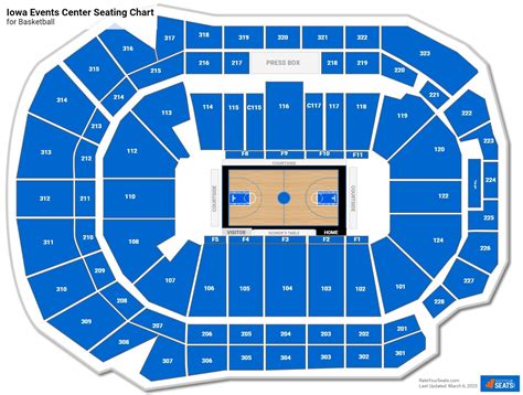 Iowa Events Center Basketball Seating Chart - RateYourSeats.com