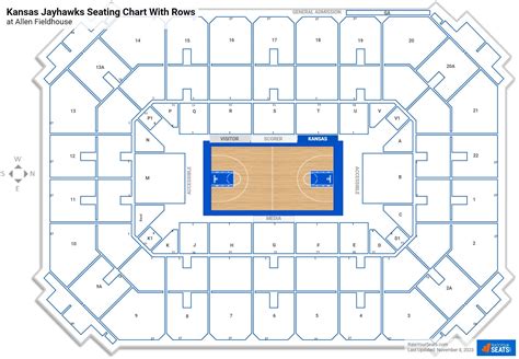 Allen Fieldhouse Seating Chart With Seat Numbers – Two Birds Home