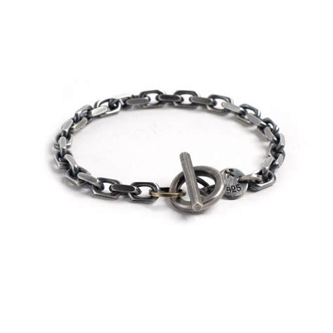 Studebaker Metals Toggle Bracelet - Sterling Silver Work Patina | Garmentory