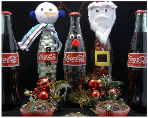 Coca-Cola Christmas Cupcakes + DIY Coke Bottle Christmas Characters