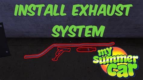 my summer car how to install exhaust system. 2023 - YouTube