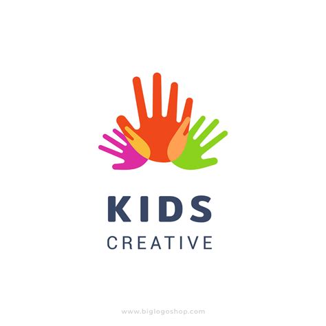 Kids creative template logo – biglogoshop