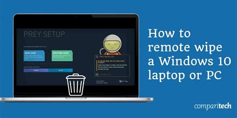 How to remote wipe a laptop or PC (Windows 10) : Protect your data