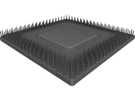 CPU Processor 3D Model - 3DCADBrowser