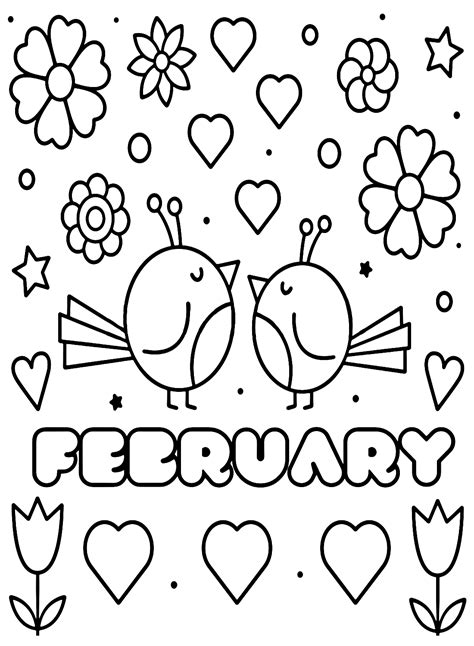 43 February 2024 Coloring Pages - ColoringPagesOnly.com