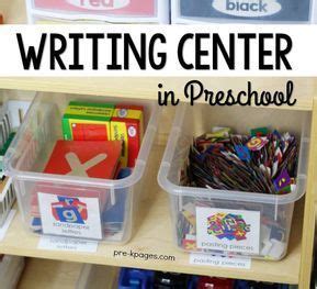 Writing Center for Preschool #preschoolclassroomsetup Preschool Writing ...