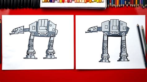 How To Draw An AT-AT Walker From Star Wars - Art For Kids Hub