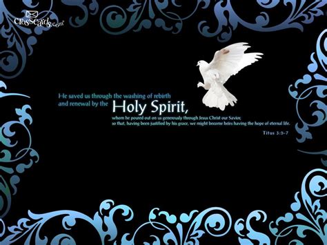 The Holy Spirit - Bible Verses and Scripture Wallpaper for Phone or Computer