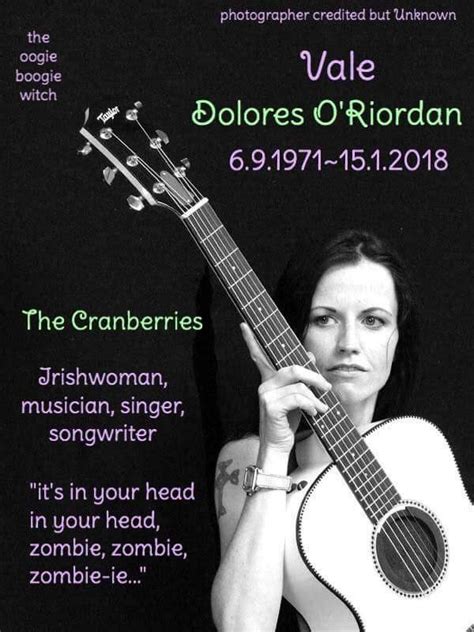 Dolores O'Riordan ~ RIP ~ | Dolores o'riordan, Songwriting, Music