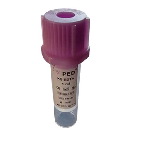 1ml PED K2 EDTA Blood Collection Tubes at Rs 1150/box | Blood ...