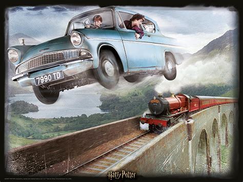 Harry Potter Flying Car Drawing