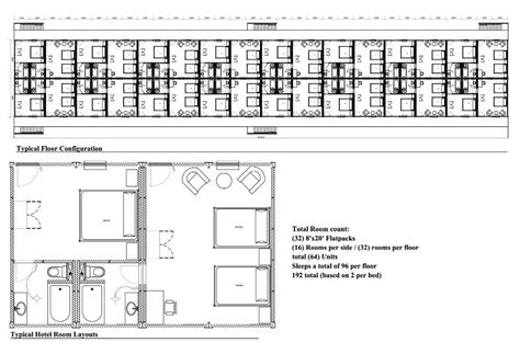 Motel style plan | Hotel floor plan, Hotel room plan, Hotels design