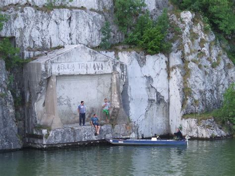 Iron Gates of the Danube River Between Serbia and Romania