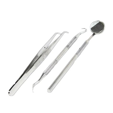 3PCS/Set Stainless Steel Clean Tooth Tools Dental Care Oral Hygiene Care Teeth Whitening ...