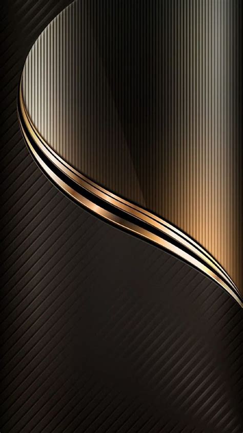 Pattern, abstract, black gold edge, HD phone wallpaper | Peakpx