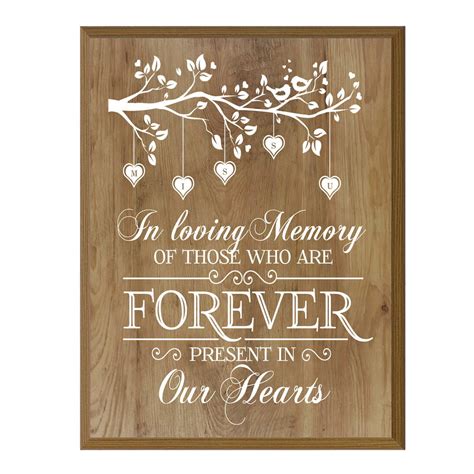 LifeSong Milestones Memorial Sympathy Plaque - In Loving Memory (tree branch design) - Walmart ...