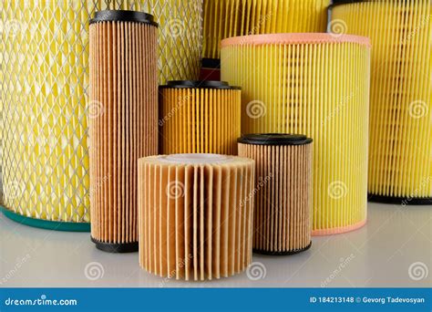 Different Types of Car Air Filters. Stock Photo - Image of detail, isolated: 184213148