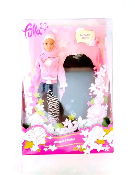 Amazon.com: Fulla Doll With Handmade Hijab Two Outfits, Muslim Doll ...