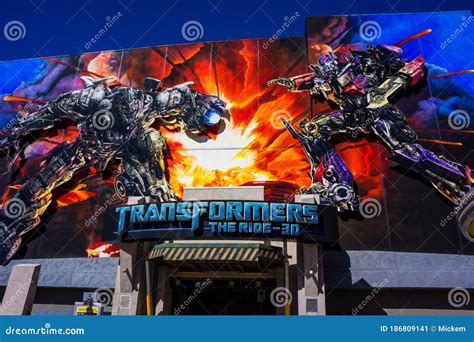 Universal Studios Transformers Ride Editorial Photo - Image of ...