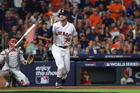 Watch: Kyle Tucker Gets Houston Astros' Scoring Started in Style in Game 1 of the World Series ...