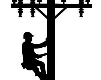 Vintage Lineman Silhouette - ClipArt Best