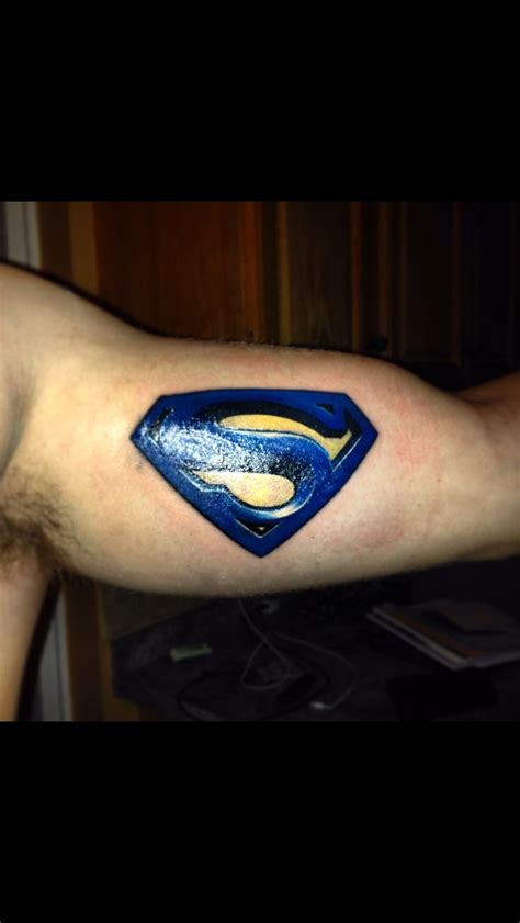 My customized Superman logo tattoo :) | Tattoos | Pinterest | Superman logo and Tattoo