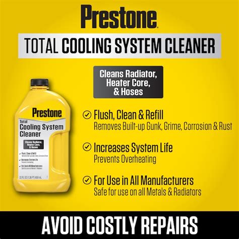 Prestone 22-fl oz Radiator Flush and Clean Concentrate - Non-Toxic ...