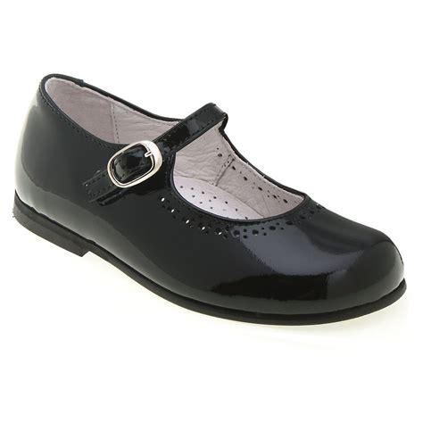 Girls Black Patent Shoes Leather Mary Jane Style | Cachet Kids