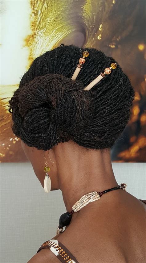 Classy updo with hairsticks | Hair styles, Braids for black hair, Rose hair