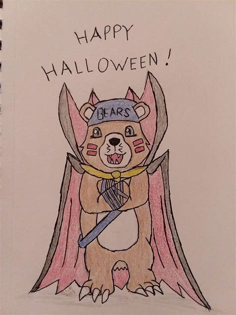 My Halloween FanArt of my favorite Digimon, Bearmon! : r/digimon