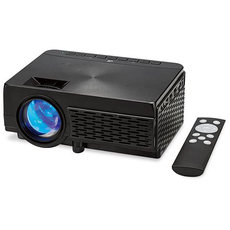 GPX 800 x 480 Mini Projector with 2500 Lumens, Bluetooth with 120 in. Projection Screen Included ...