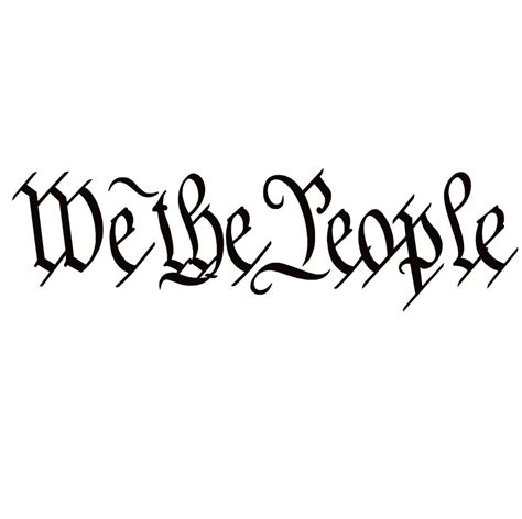 We The People Window Decal - We The People Constitution Logo Sticker - 7208