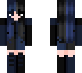 Black and Blue Girl | Minecraft Skin