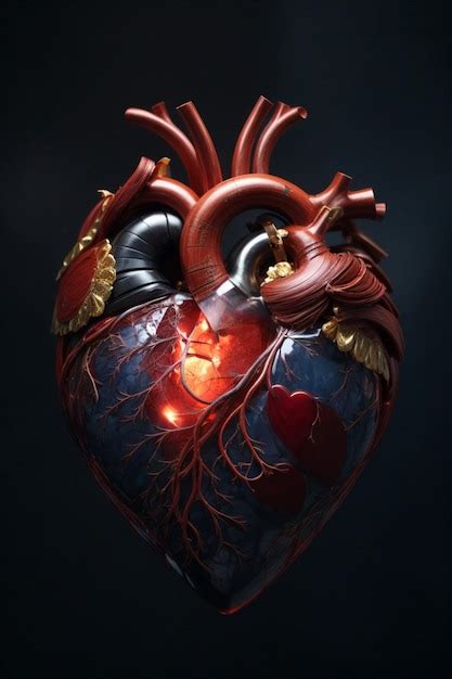 Premium AI Image | Human heart anatomy