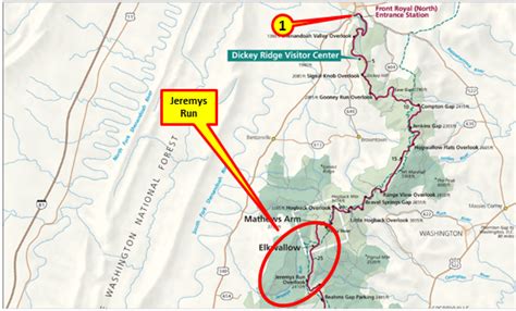 Skyline Drive Map - bluecordfishermen