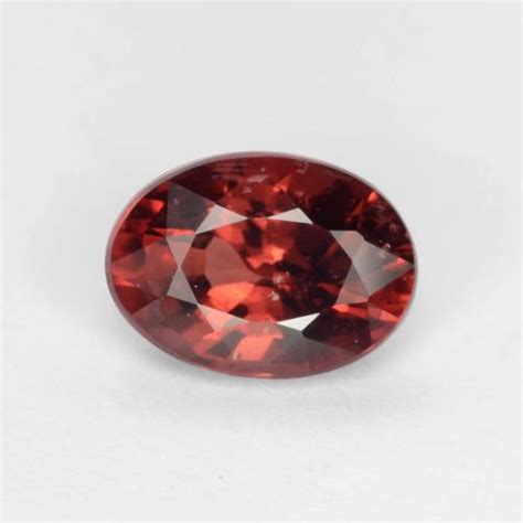 Red Pyrope Garnet 1 Carat Oval from Mozambique Gemstone