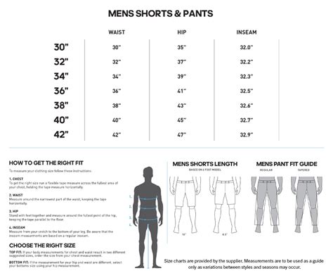 Adidas Pants Size Chart