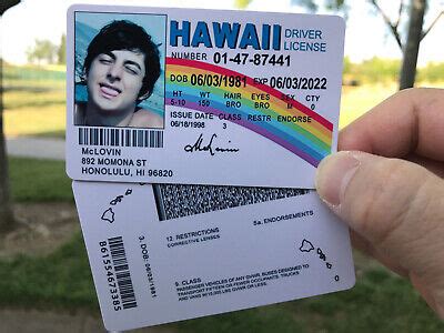 🤓 McLovin ID CARD Movie Superbad Customize ( WITH YOUR IMAGE ONLY ) Mc Lovin | eBay