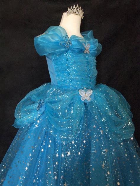 W/tiara Little Girls Sz. 6 CINDERELLA DRESS With BUTTERFLIES Cinderella ...