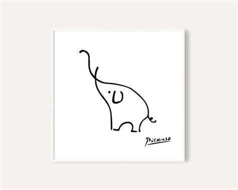 Line Drawing Picasso Animals Line Drawing Prints Line Art Minimalist ...