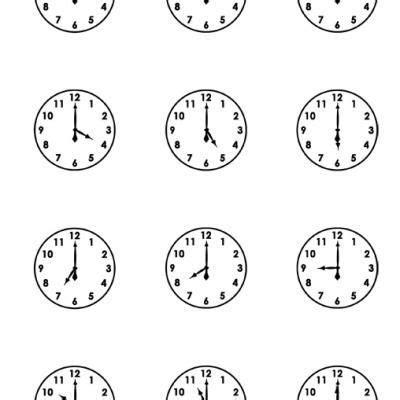 Printable Clock Faces {Free Printable Worksheets} | Clock worksheets ...