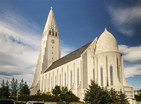 Hallgrimskirkja Cathedral in Reykjavik, Iceland Stock Image - Image of ...