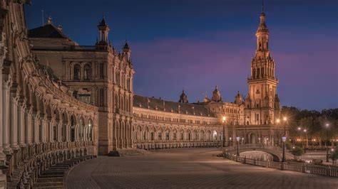 Plaza de España Seville In Spain HD Travel Wallpapers | HD Wallpapers ...