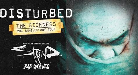 DISTURBED Announces 'The Sickness' 20th Anniversary Tour - Gruesome ...