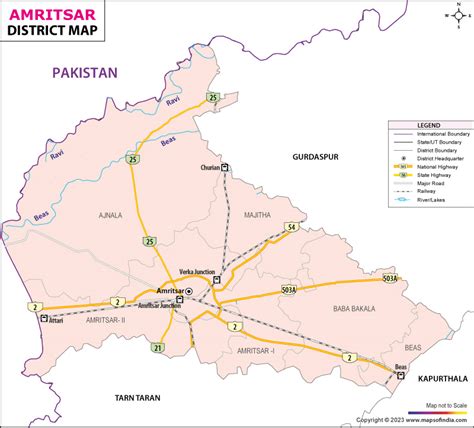 Amritsar In India Map – Map Vector