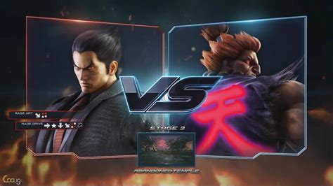 Tekken 7 - Kazuya vs Akuma | Tekken 7, Tekken tag tournament 2, Rage