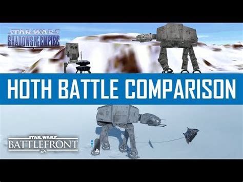 Hoth Battle Comparison Shadows of the Empire vs Star Wars Battlefront ...